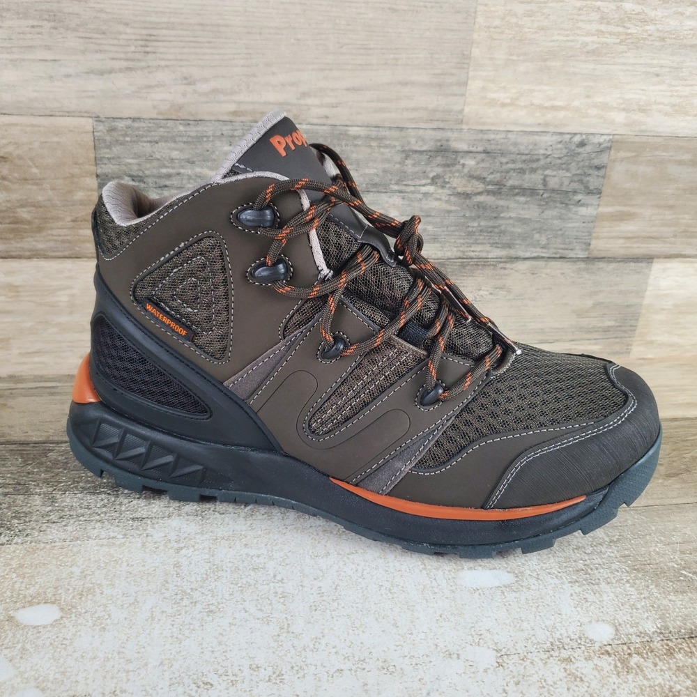 Propet Veymont Mens Hiking Boots Sz 10.5 M Gunsmoke Lace-Up Waterproof Cap Toe